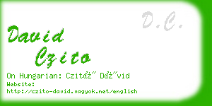 david czito business card
